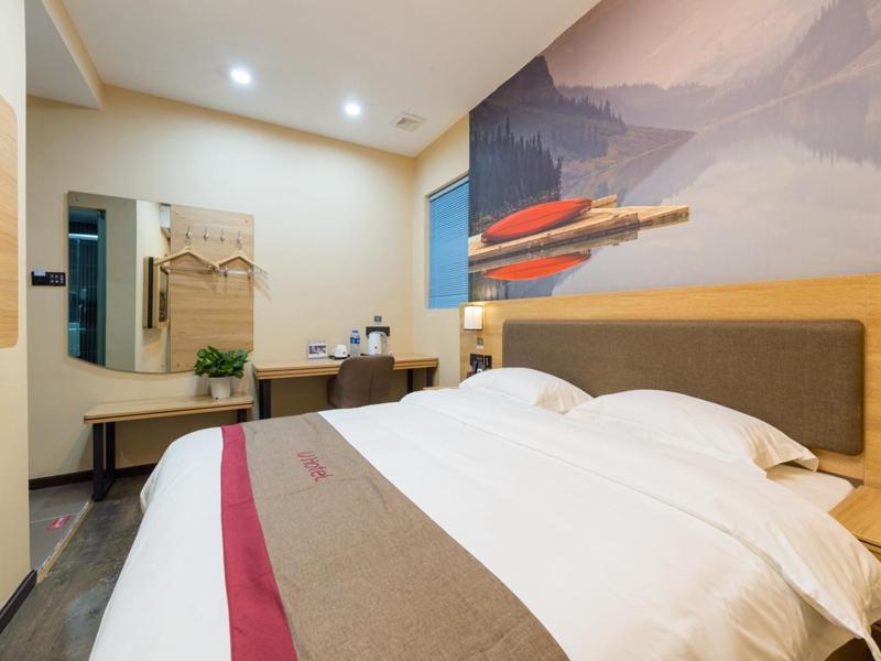 Thank Inn Chain Hotel Shanghai Songjiang District Yongfeng Road Store Exterior foto